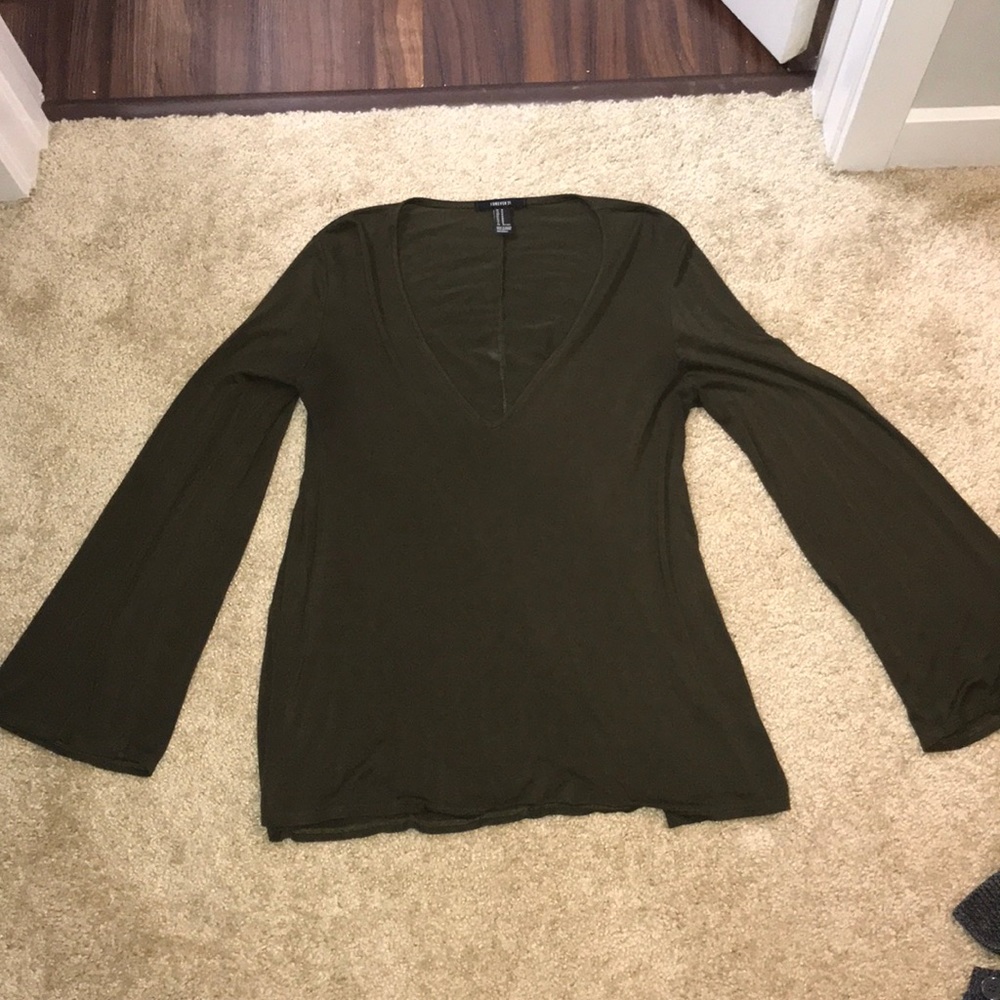 Olive green Forever21 Blouse